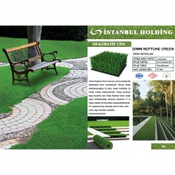 Profil Boru Neptune Green 20mm Çim Halılar