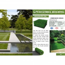 Profil Boru Mars Green 25mm Çim Halılar