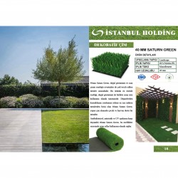 Profil Boru Saturn Green 40mm Çim Halılar