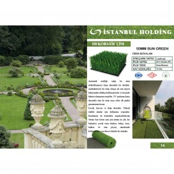 Profil Boru Sun Green 50mm Çim Halılar
