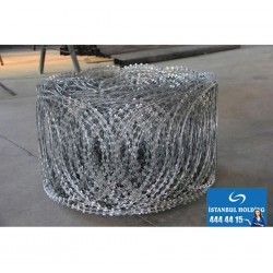 Profil Boru Galvanizli Düzlemsel Jiletli Tel 60cm