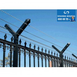 Profil Boru Düz Hat Galvanizli Jiletli Tel 1m