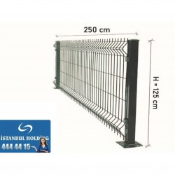 Profil Boru 125 250 cm Ölçüsünde Panel Çit Takım Fiyatı