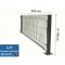 Profil Boru 150 250 cm Ölçüsünde Panel Çit Takım Fiyatı