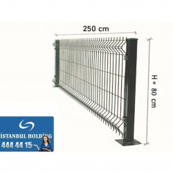 Profil Boru 80 250 cm Ölçüsünde Panel Çit Takım Fiyatı